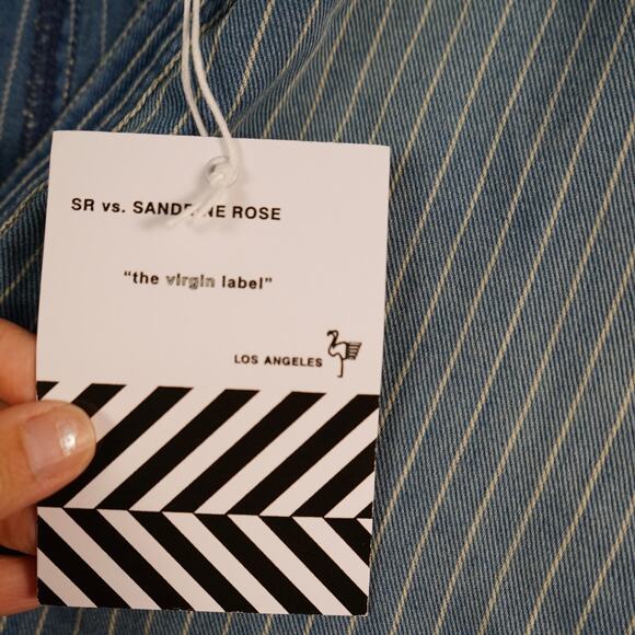 Free‎ People Sandrine Rose Kimono Jumpsuit Washed Stripe Womens Size Small - Picture 9 of 11